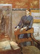 Edgar Degas Portrait of Miss Lu Germany oil painting artist